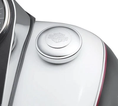 Harley-Davidson TANKDECKEL BAR & SHIELD 61100129A Auto-Verrouillant DYNA SOFTAIL - Photo 1/2