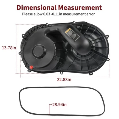 Outer Clutch Belt Cover Housing Seal For Polaris Ranger 1000 Crew XP 2022 - 2025 - Image 1 of 4