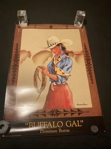 18x26 Doreman Burns Buffalo Girl Signed Print Western Decor - Picture 1 of 9