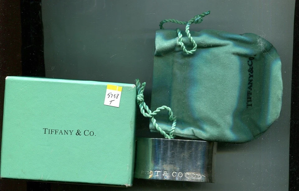 PULSERA TIFFANY CORTE ANCHO PLATA ESTERLINA CAJA ORIGINAL 1837 Foto 1 de 1