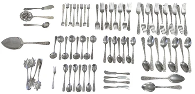 Juego de cubiertos de plata esterlina S. Kirk & Son Inc. - Reposado - 69 piezas Foto 1 de 4