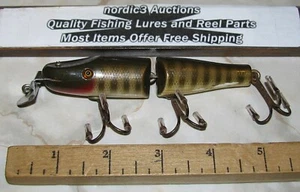Creek Chub Jtd Pikie Minnow Wooden Glass Eyes Natural Pike Fishing Lure *C24-7 - Picture 1 of 5