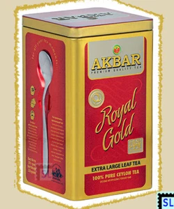 Té de Sri Lanka, Ceilán puro, Akbar, oro real, 250 g lata - Imagen 1 de 1