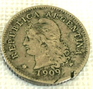 10 Centavo 1909 Argentina - Picture 1 of 2