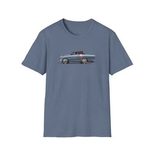 T-shirt COLUMBO TV Show Peter Falk Peugeot Concept Art Softstyle 7 colori - Foto 1 di 32