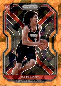 2020-21 Panini Prizm Prizms Orange Ice #283 CJ Elleby