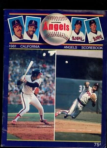 1981 California Angels Scorebook Unscored - Picture 1 of 2