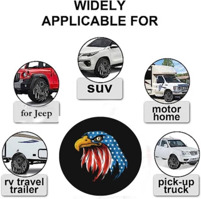 Spare Wheel Tire Cover Heavy Vinyl PVC Protector Blue Eagle 16" For Honda CRV - Imagem 1 de 4