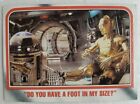 💥1980 TOPPS C3PO R2D2 #117 DO YOU HAVE A FOOT STAR WARS EMPIRE STIKES BACK CARD
