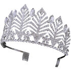 Rhinestone Baroque Crown Bride Headband Comb Bridal Headpiece