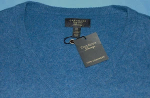 NWT CLUB ROOM LUXURY  100% CASHMERE V NECK SWEATER  2XL - Picture 1 of 4