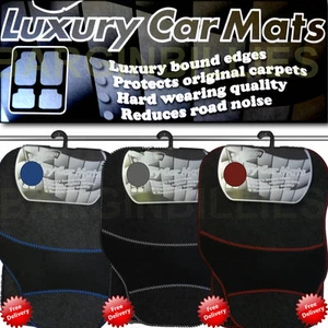 New Universal Luxury Car Mats Full Set Choice of 3 Colour Bound Edges - Picture 1 of 4