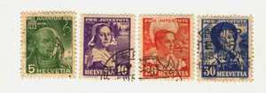 Switzerland - Sc# B81 - B84 Used  /  Lot 1019016 - Picture 1 of 1