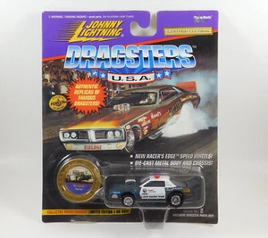 Johnny Lightning Dragsters EE. UU. '92 L.A.P.D. Coche de policía Tony Foti gris y blanco - Imagen 1 de 5