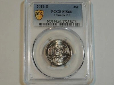 2011 D  PCGS MS66 Olympic Quarter Gold Shield - Image 1 of 2