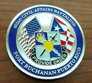PREMIO COMANDANTE DEL EJÉRCITO FORTALEZA BUCHANAN PUERTO RICO Desafío Moneda Medalla Ficha - Imagen 1 de 12