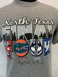 NCAA Final Four T Shirt Tournament Connecticut Kentucky Florida Wisconsin Medium - Picture 1 of 5