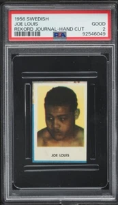 1956 Swedish Rekord Journal Hand Cut Joe Louis PSA 2 - Picture 1 of 2