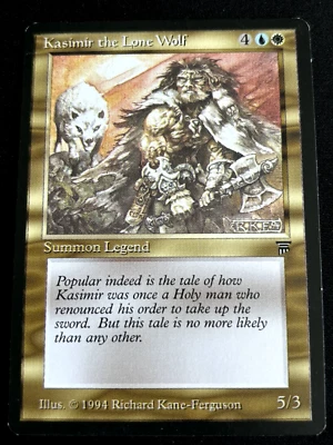 1x MTG Kasimir the Lone Wolf - Legends (LEG) - Image 1 of 2