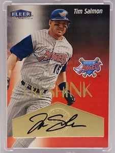 2000 Fleer Tradition Tim Salmon Fresh Ink On-Card Auto Angels - Picture 1 of 2