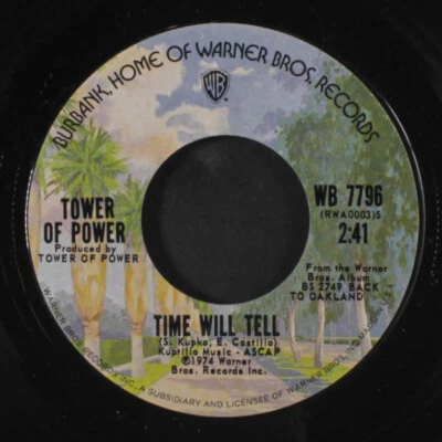 TOWER OF POWER: time will tell / oakland stroke WB 7" Single 45 RPM - Image 1 of 2