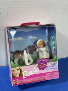 2001 Mattel Barbie Bobbin' Bow-Wows Springer Spaniel Pups Dogs Puppies NIB - Picture 1 of 3