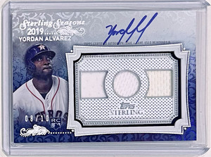 2020 TOPPS STERLING YORDAN ALVAREZ AUTOGRAPH ROOKIE RC RPA ASTROS AUTO 08/10