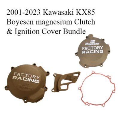 Paquete de embrague y cubierta de encendido Kawasaki KX85 Boyesen 2001-2023 magnesio Foto 1 de 3