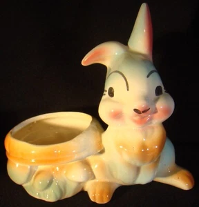 DISNEY LEEDS KERAMIK GROSSER KLOPFER MIT PILZÜBERTOPF - 70 JAHRE ALT! - Bild 1 von 11