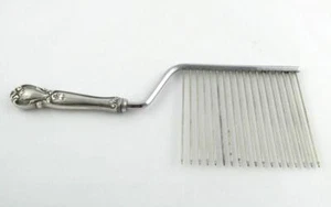 Vintage Web Sterling Silver Handled Cake Breaker with Silverplate Prongs - Picture 1 of 15