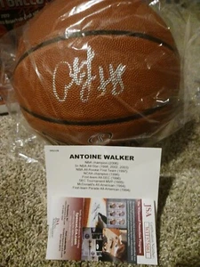 Antoine Walker Signed Autograph Spalding NBA Basketball JSA WIT575061 - Picture 1 of 3