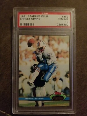 91 Stadium Club Ernest Givins PSA 10 - Image 1 of 3
