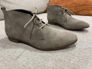 -Women's ALBERTO FERMANI CALENDRA Beige Color Suede Ankle Boots EU 38.5, US 8 - Picture 1 of 12