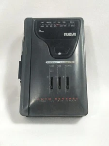 Reproductor de casete radio estéreo AM/FM Walkman retroceso automático RP-1851A de colección - Imagen 1 de 7