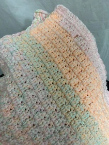 Hand Crocheted Baby Blanket - Picture 1 of 2