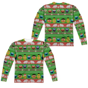 Sesame Street "Sesame Street Christmas" Double Sided Long Sleeve T-Shirt - Picture 1 of 4