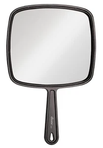 TV Mirror – Handheld Vanity Mirror with Hanging Hole in Handle – Medium Size (7” - Picture 1 of 6