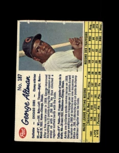 1962 GEORGE ALTMAN POST CANADIAN #187 CUBS *2511 - Picture 1 of 2