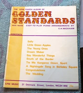 KPM Fourth Album Golden Standards 10 Easy Piano Pieces & Lyrics Sheet Music - Picture 1 of 4