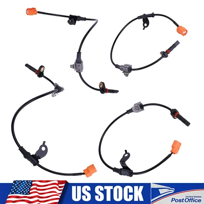 Black 4Pcs ABS Speed Sensors For Acura TSX I4 2.4L Naturally Aspirated 2004-2008 Foto 1 de 4