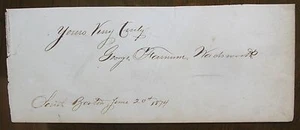 Autograph of George Wadsworth - South Boston June 20, 1874 - Picture 1 of 1