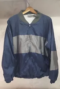 Gitano Windbreaker Jacket Nylon Mens Size Large Colorblock Blue Gray - Picture 1 of 8