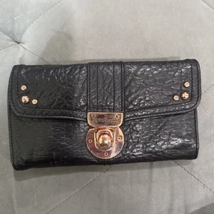 HAYDEN HARNETT LARGE CLUTCH WALLET; COLOR - BLACK - Picture 1 of 6