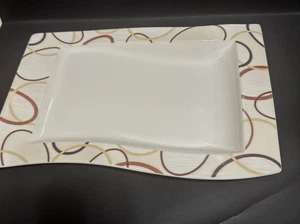 Villeroy & Boch New Wave Ethno Collection Gourmet Plate Porcelain 13"x9" Germany - Picture 1 of 12
