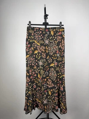 Maxi Falda Floral Boho Francesa 36/W27 De Colección 00s Diseñador Lujo NAF NAF Foto 1 de 4