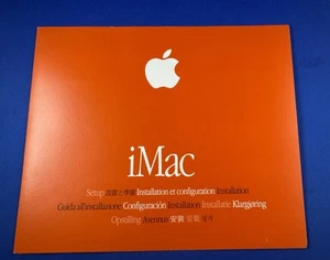 Guide d'installation visuel de l'utilisateur iMAC 1999 Apple Computer Orange Cover Display Piece - Photo 1/6