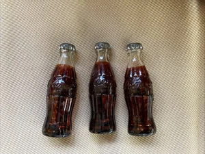 Vintage Antique Miniature COCA COLA Coke Plastic Bottle 2.5-inch Advertising Set - Picture 1 of 10
