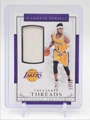D'ANGELO RUSSELL 2016-17 NATIONAL TREASURES TREASURED PATCH /99 Q2474 - image 1 of 2