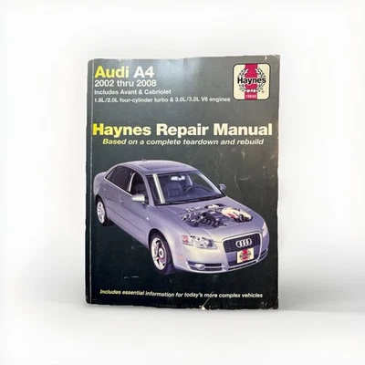 Audi A4 Avant 2002-2008 manual de reparación de taller diagramas de cableado guía del motor Foto 1 de 4