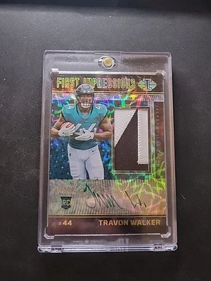 2022 Panini Limited Travon Walker First Impressions Rookie Auto Patch /10 - Image 1 of 2
